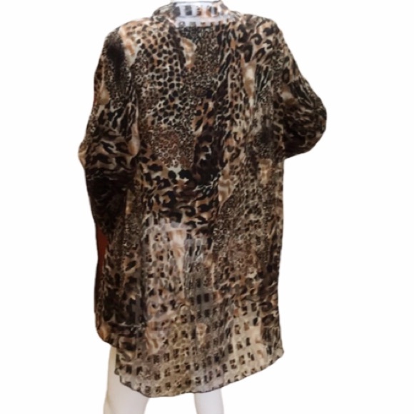 Regal Fashions / Chiffon Animal print / Shear dressy Jkt - Picture 10 of 16